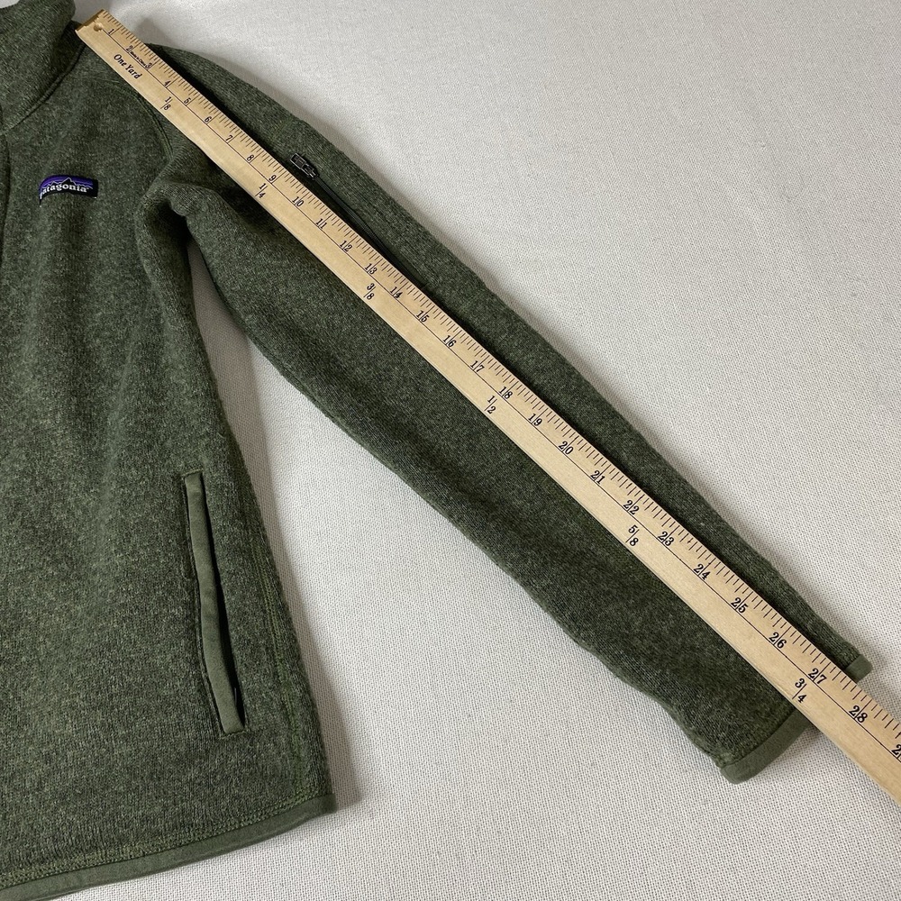 Patagonia Better Sweater Jacket Womens Small Olive Green Full Zip Fleece Pockets - Picture 12 of 16
